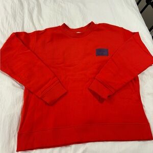 Zara Red Crewneck Sweater